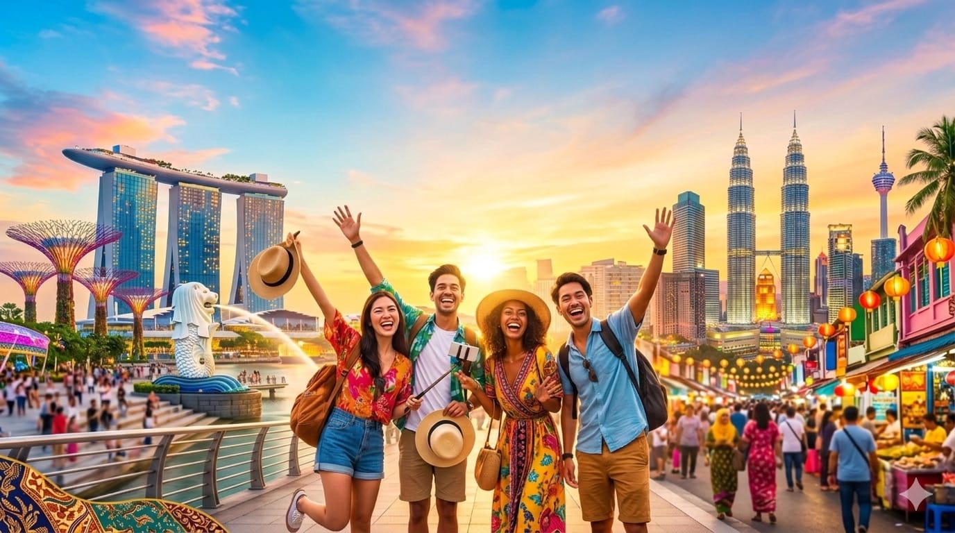 Singapore with Malaysia